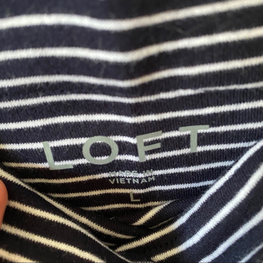 🆕 LOFT Striped Tank, Size Large - Picture 2 of 5